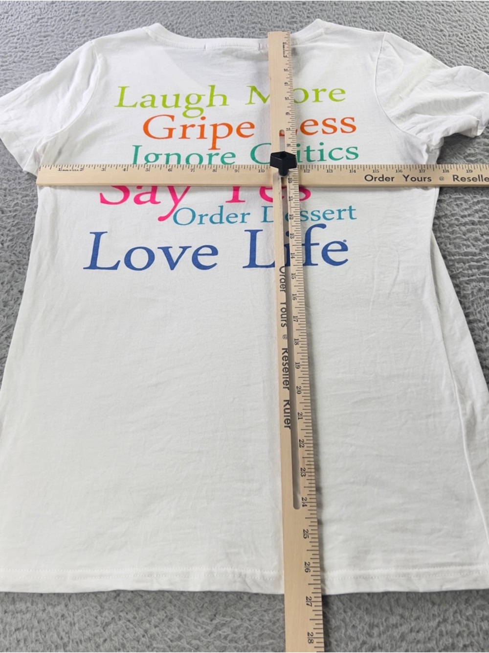 Gretchen Scott Shirt Womens Medium White Short Sleeve V Neck Cotton Tee Preppy - Picture 5 of 7